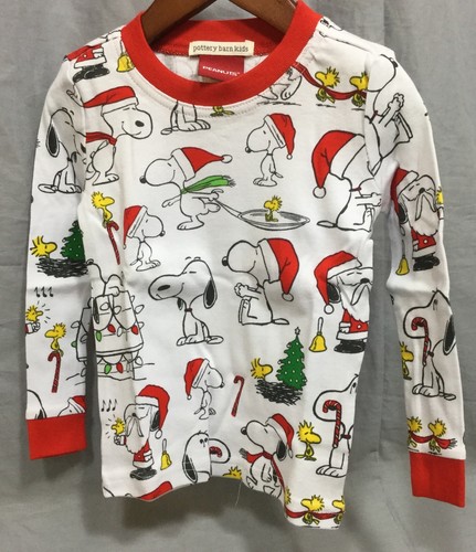 Pottery Barn Kids Holiday Snoopy Tight Fit Pajamas Size 2T