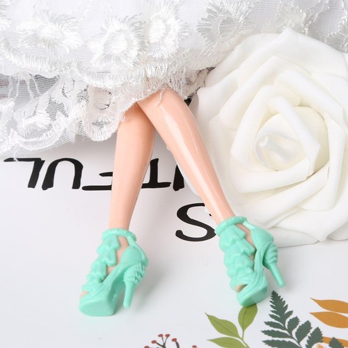 80pcs 40Pairs Different High Heel Shoes Boots For Doll Clothes Random