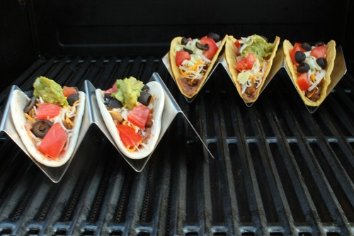 stainless steel taco holder
