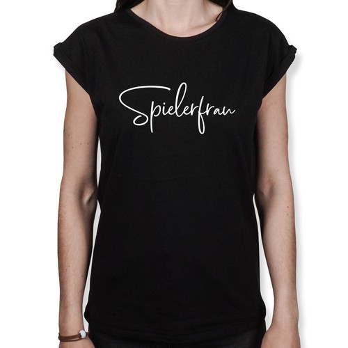 Spielerfrau Fussball Fußball Statement Zitate Sprüche Design Damen Frauen Shirt