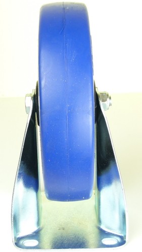 8er Set 200 mm SL Bockrollen Blue Wheel Rollen Schwerlastrollen Transportrollen