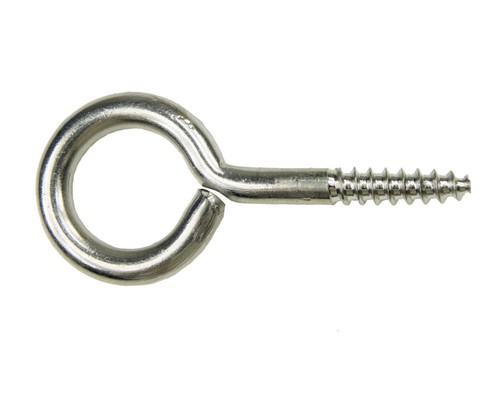L = 35mm occhielli Bullone//occhione filettatura in legno acciaio inox 10x vite ad anello 3,7 x 20mm