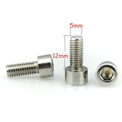 10pcs Bike Bicycles Water Bottle Cage Bolts M5 Stainless Steel Threaded Screws