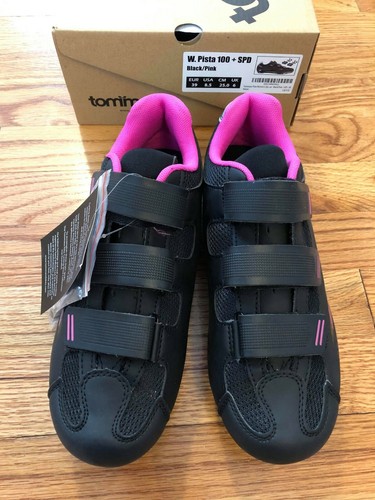 Details about / BRAND NEW Tommaso Women/'s US 8.5 Pista 100 Cycling Shoe Black//Pink