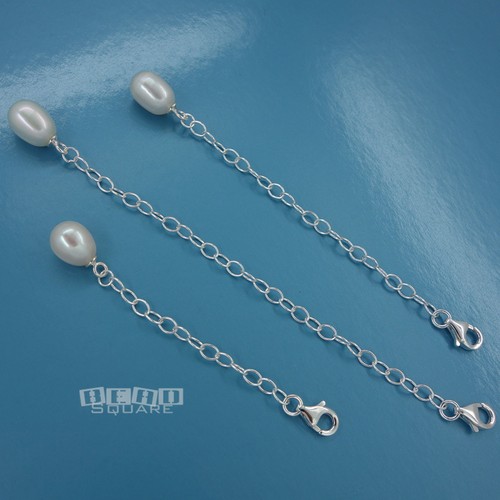 Bracelet Safety Chain 1 PC Sterling Silver Extender Connector for Necklace