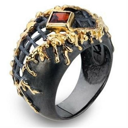 Fashion Men/'s 18K Filled Black Gold Band Ring Wedding Jewelry Gift Size 6-10
