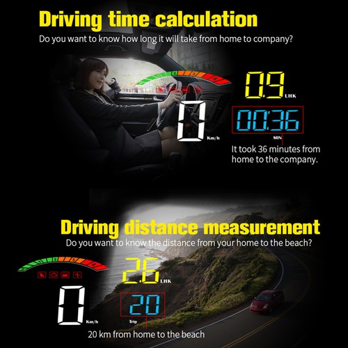 C800 HUD Head-Up Display OBD2 Multi-Function Car GPS HUD Auto Speedometer MA1982