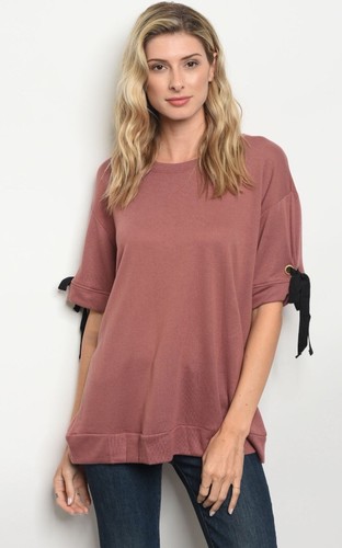 NWT Women’s Large Mauve Sweatshirt Sweater Blouse Top BOUTIQUE