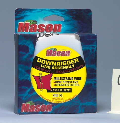 200 300 or 400 Feet Mason /"DOWNRIGGER/" Line Assembly 150 # Test DRL 150