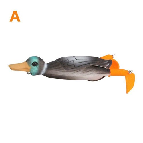 Soft Lure Fishing Duck Frog Bait Topwater Simulation Floating Artificial Bait r