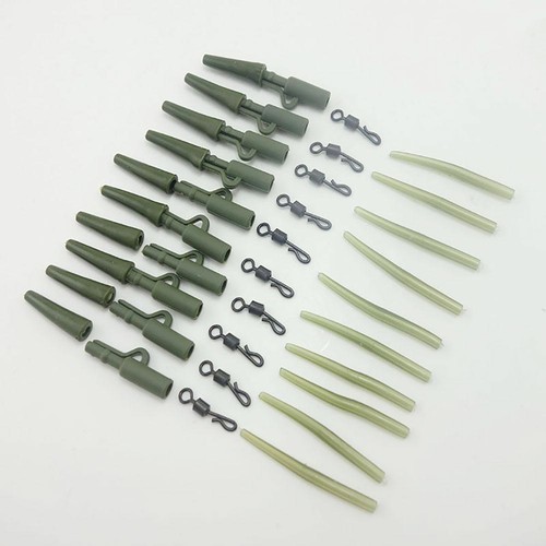 40Stück Safety Clip Set Tail Rubber Rig Tube Anti Tangle Schlauch Karpfen Nice