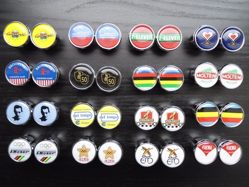 Vintage style Pinarello Handlebar End Plugs