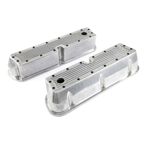 Speedmaster Engine Valve Cover Set PCE314.1179; Ribbed Cast Aluminum for Ford