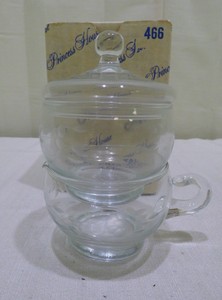 Princess-House-3PC-Stackable-Crystal-Sugar-and-Creamer-Dishes-466-NIB
