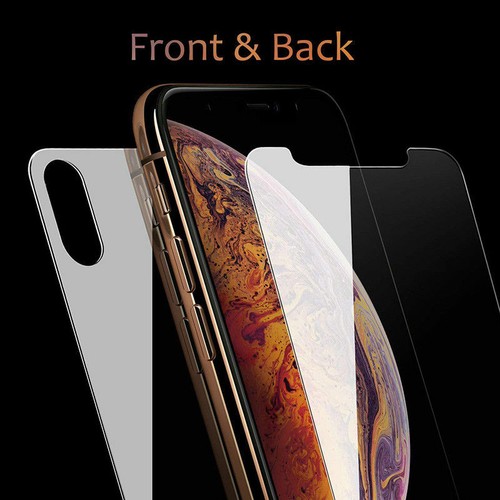 Vidrio templado delantero y trasero 360 protector de pantalla para Apple iPhone 7 XS MAX XR