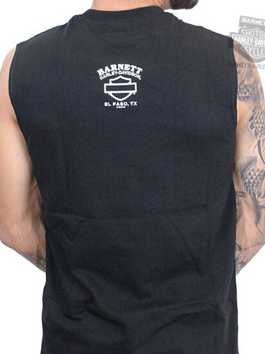 Harley-Davidson Mens Screamin Eagle Logo B/&S Black Sleeveless Muscle Shirt