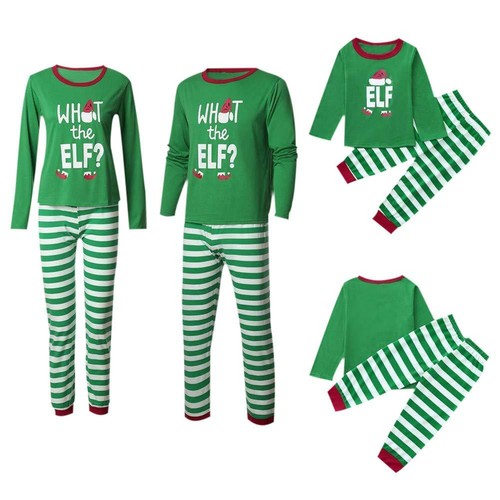 2pcs Parent-child Christmas Clothing Autumn Long Sleeve T-shirt Pants Outfits