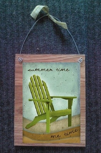 Beach Pictures Tropical Shells Starfish Chair Wall Hanging Nautical Plaques