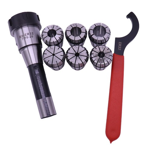 R8-ER32 Collet Chuck Morse Taper Holder Milling Chuck Holder with Spanner