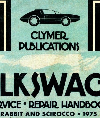 Antique Volkswagen 1975 Rabbit /& Scirocco Handbook POSTER! up to 24/" x 36/"