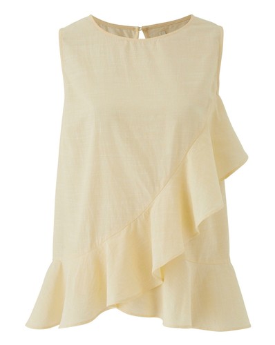 Simply Be Womens Asymmetric Ruffle Vest
