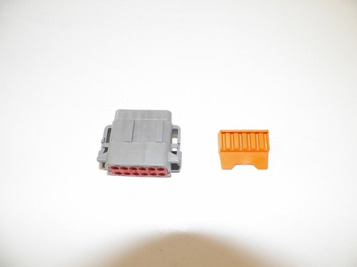 GRAY STAMPED Deutsch DTM 12 Pin MALE Connector 18-20 HARLEY CATERPILLAR