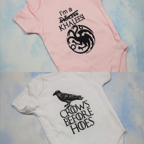 Game of Thrones Romper Funny Babygrow Novelty Baby Shower Present Vest Gift
