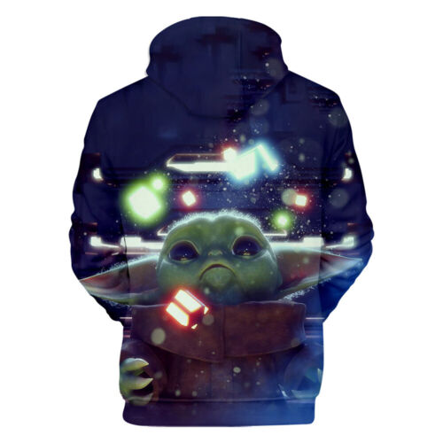 Star Wars The Mandalorian Baby Yoda Hoodie Sweatshirt Pullover Jumper Coat