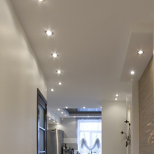 4x Decken Einbau Lampen Wohn Ess Zimmer Deko LED Strahler Flur Glas Spots grün
