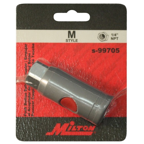 Milton S-99705 1//4/" FNPT M Style Safety Coupler