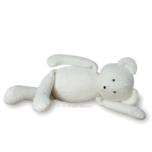 With Photo Tutorial 2 X Sewing PATTERNS Huggable Bear /& Bunny Fabric Softy