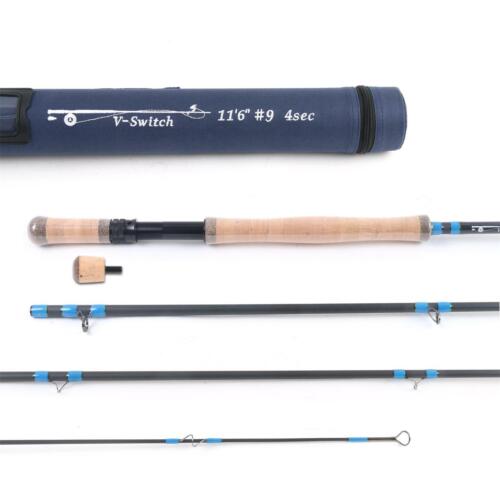 Maxcatch Switch Rod 4//5//6//7//8//9WT Fly Fishing Rod With Switchable Fighting Butt