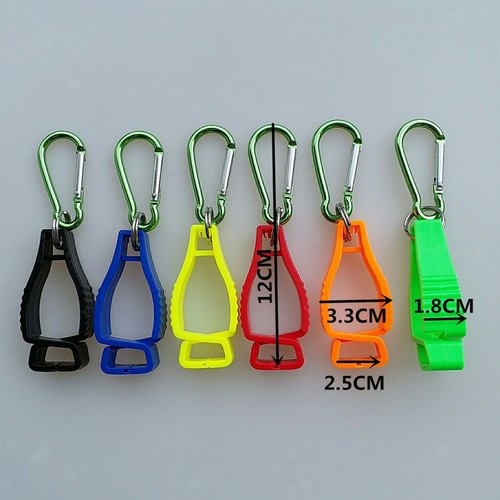 Handschuhhalter Tarp Clip mit Karabinerhaken Handschuhclip Schwarz