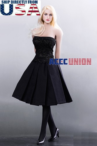 1//6 Audrey Hepburn Black Dress Shoes Set For 12/" PHICEN Hot Toys Figure U.S.A.