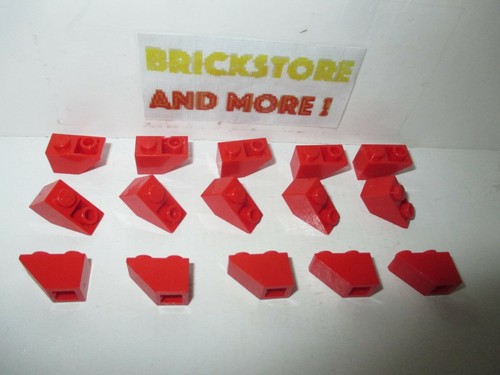 Slope Pente Inverted 45 1x2 2x1 3665 Red//Rouge Lego x20 Choose Quantity x2