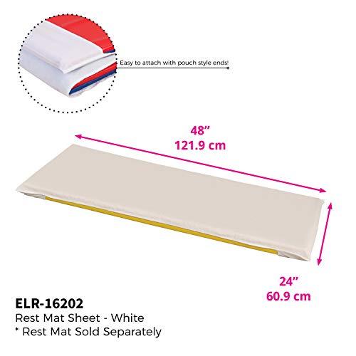 FREE2DAYSHIP TAXFREE NEW ECR4Kids Rest Mat Sheet 48/" x 24/" White 10-Pack