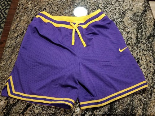 Nike DNA 8/" Double Mesh LA Lakers Basketball Shorts AO5656 547 Mens