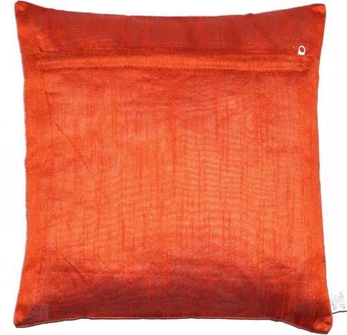 Fait Main rostfarbe déco de Banarasi Indien Soie 40 cm x 40 cm