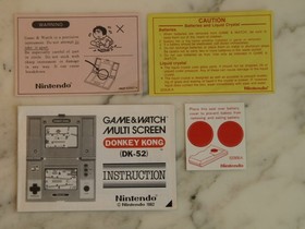 CGL BOXED & COMPLETE Donkey Kong NINTENDO Game & Watch VINTAGE 1982 Handheld LCD