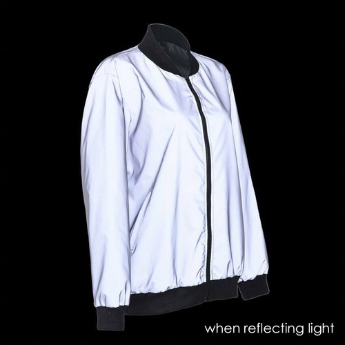 Reflective Hi Vis Waterproof Festival Jackets Hooded Raincoat Windbreaker Retro