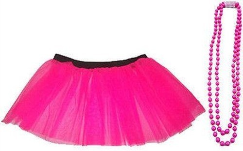 Rosa Gonna Tutù Neon Vestito per Addio Al Nubilato Party UV Rete 8-16 /& 16-22