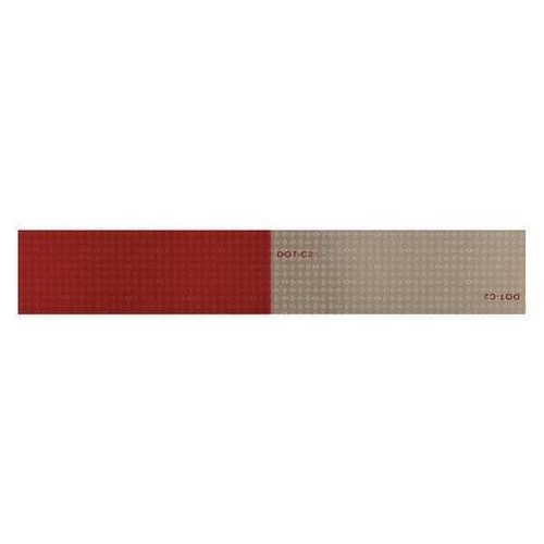 Reflective Tape,Red//White,12 in.L,2 in.W ORALITE 18359