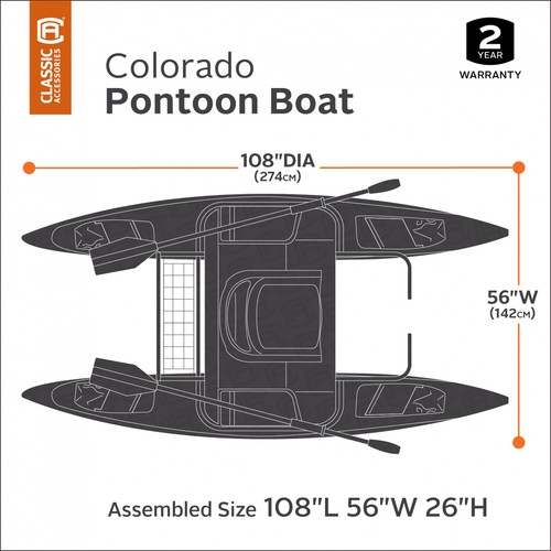 New Classic Accessories Colorado Pontoon Boat-SAGE//Noir