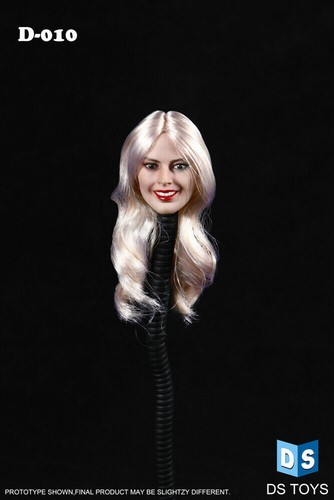 DSTOYS 1//6 Female Plant Long Hair D-010 Head Sculpt Carving For 12/" Figure Body