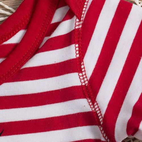 Cotton Newborn Kids Baby Boy Girl Striped Romper Bodysuit Sunsuit Clothes Outfit