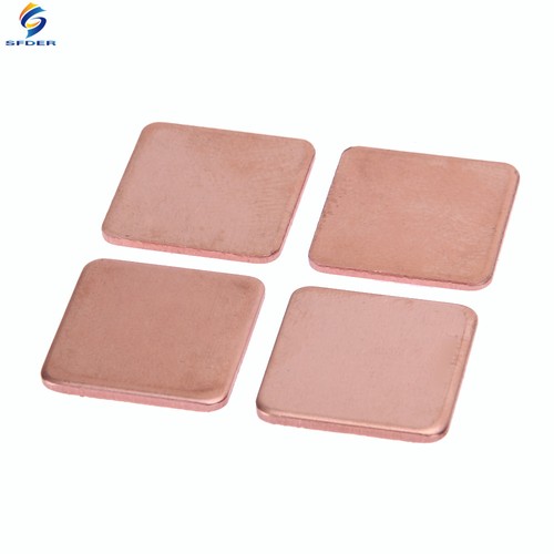 10pcs//lot Copper Shim Pad 20x20mm Heatsink Copper Shim Thermal Conductive Pads