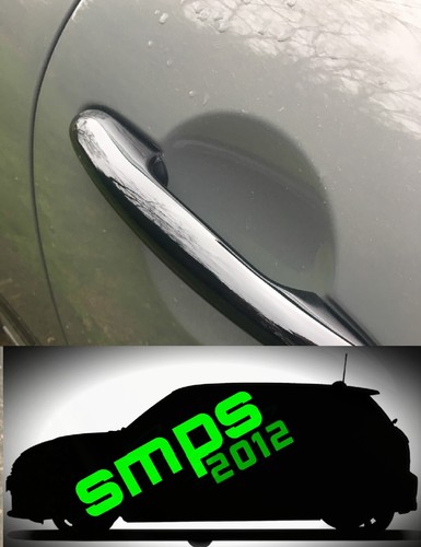 F60 Countryman Black Gloss Handle Covers De-chrome SMPS2012 Mini Set of 4