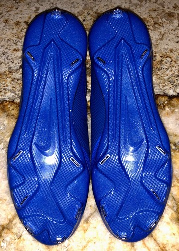 NIKE Force Trout 3 BLUE White Baseball Metal Spikes Cleats Mens 9 10 10.5 11 13