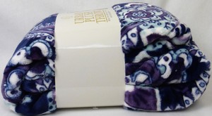 Throw Blanket Life Comfort Blue Purple Flowers Urban Plush 60 X