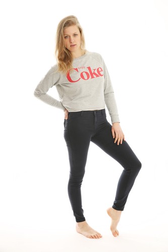 Ladies Coca Cola Full Sleeve Cropped Sweatshirt